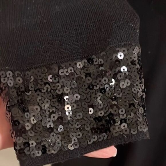 Jason Wu Skater Sweater Dress with Sequined Cuffs - Picture 4 of 9